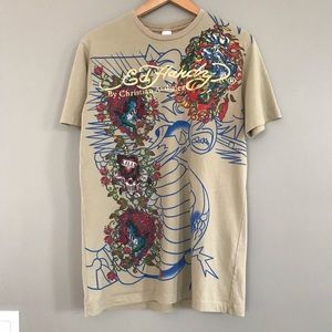 Ed Hardy by Christian Audigier Shirt Love Kills XL